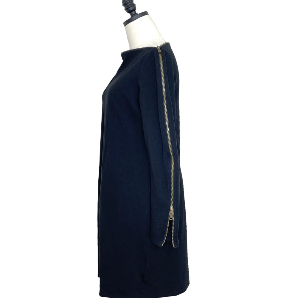 Rachel Zoe Dress Black with Zipper Detail Size 12